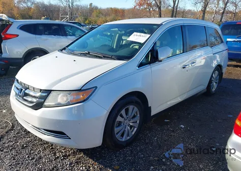 2016 Honda Odyssey Se из США, поврежденный, VIN 5FNRL5H38GB056533